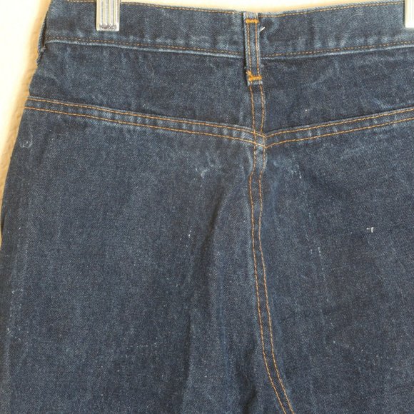 Maurice Sasson Jeans Denim Women's Sz 7 Boot Cut Pants Dark Blue 80s 90s Vintage - Picture 5 of 8